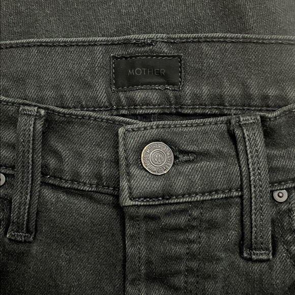 Mother The Tomcat Ankle Lasting Impression Black High Rise Jeans Size 26 - Picture 11 of 15